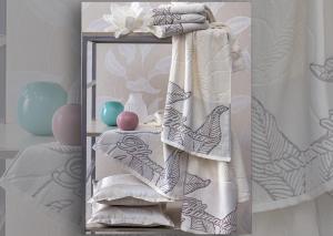 Комплект из 2 полотенец Blumarine Lucretia Silver 40x60 и 60x110 - основновное изображение