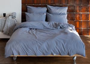 Постельное бельё Luxberry Лён и Хлопок голубой 1.5-спальное 150x210 - основновное изображение
