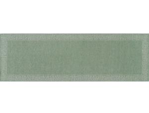 Льняная скатерть-дорожка Leitner Leinen Medici зеленая 47х150 - основновное изображение