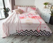 Постельное белье Этель ETP-213 Розовый Фламинго 2-спальное 175х215 поплин в интернет-магазине Posteleon