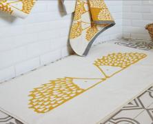 Махровый коврик для ванной Blanc des Vosges Spike Curry 50х90 в интернет-магазине Posteleon