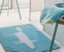 Махровый коврик для ванной Blanc des Vosges Fox Bleu 50х90 в интернет-магазине Posteleon
