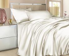 Постельное белье Luxe Dream Айвори 1.5-спальное 140x205 шёлк - основновное изображение