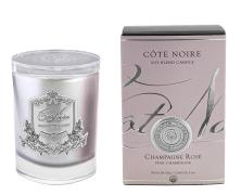 Ароматическая свеча Cote Noite Champagne Rose 185 гр. silver в интернет-магазине Posteleon