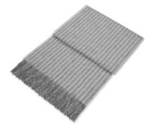 Плед альпака/овечья шерсть Elvang Stripes Grey 130х200 в интернет-магазине Posteleon