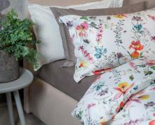 Постельное бельё DecoFlux Monday Blooms 1.5 спальное 155х200 мако-сатин в интернет-магазине Posteleon