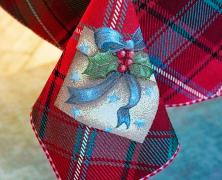 Новогодняя скатерть Vingi Ricami Gift 140х240 гобелен - фото 3