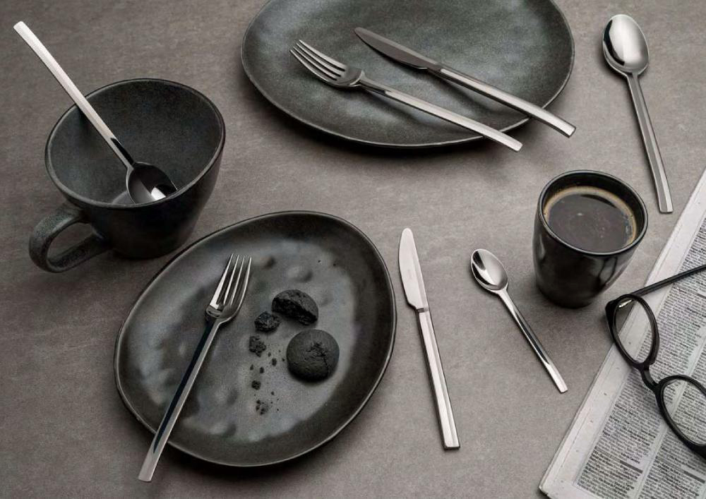 Набор столовых приборов Herdmar Spiga Anthracite 116 (24 шт.)