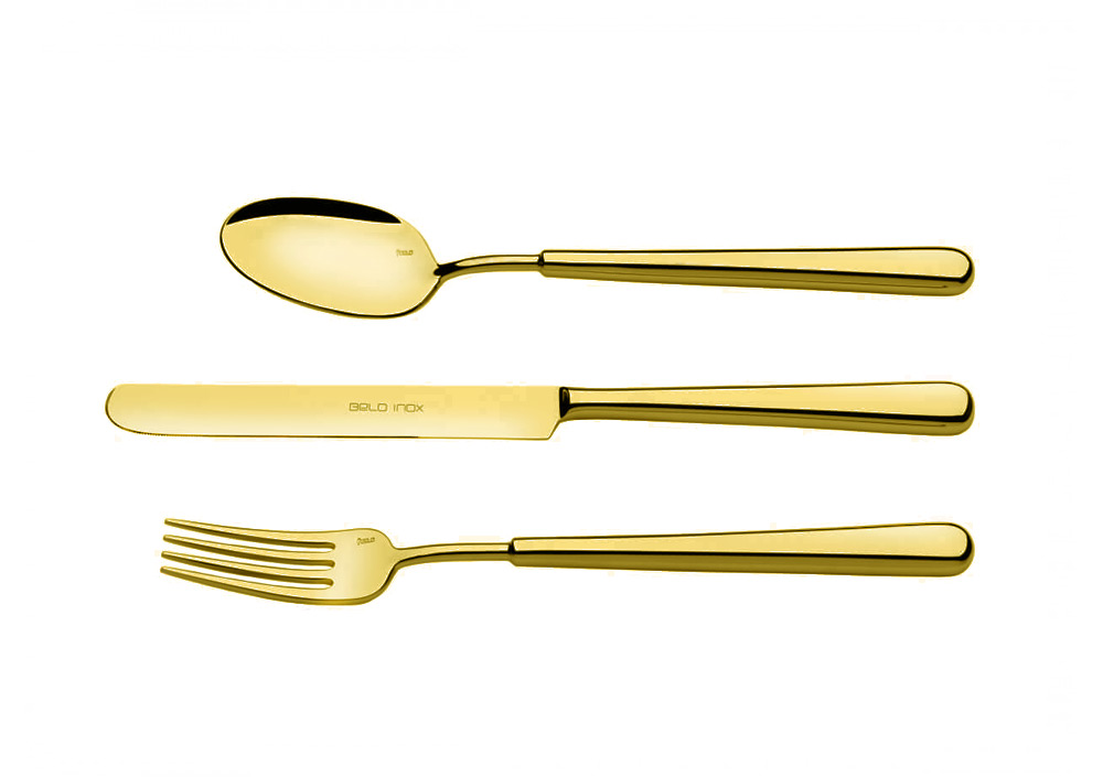 Столовые приборы Belo Inox Rubi Gold 44 (24 шт.)