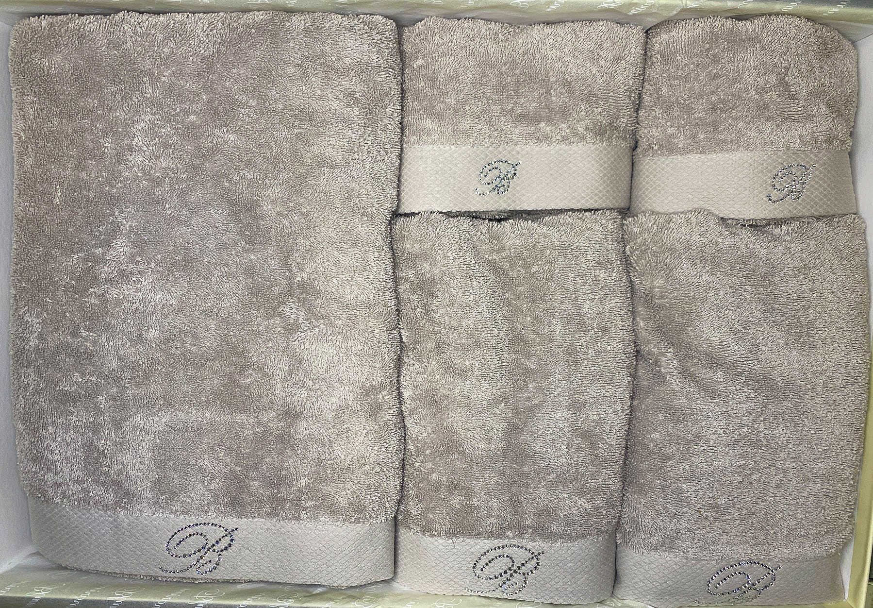 Комплект из 5 полотенец Blumarine Benessere 40x60, 60x110 и 100х150