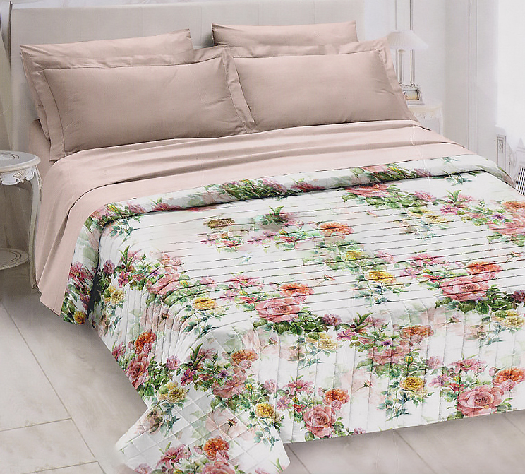 Одеяло-покрывало Servalli Bloom Rose 260х260 полиэстер