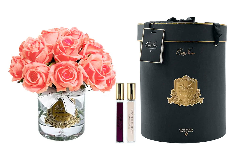 Ароматизированный букет Cote Noire Grand Rose Bud Bouquet White Peach