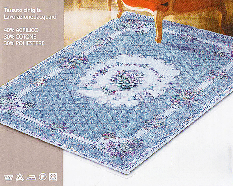 Комплект из 2 ковриков Fini.Cop Bouquet Azzurro 65х110