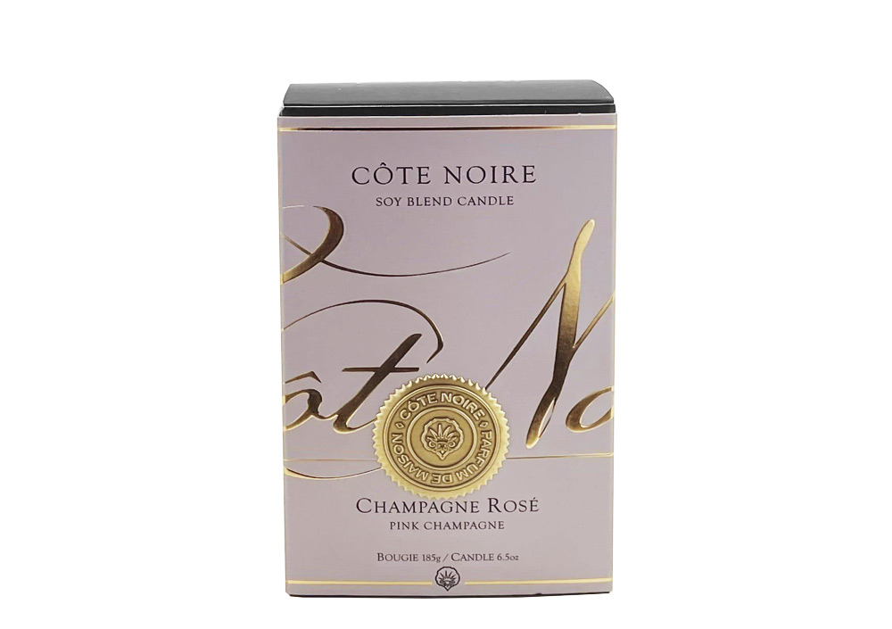 Ароматическая свеча Cote Noite Champagne Rose 185 гр.