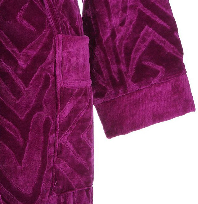 Халат махровый унисекс Roberto Cavalli Zebrona Violet