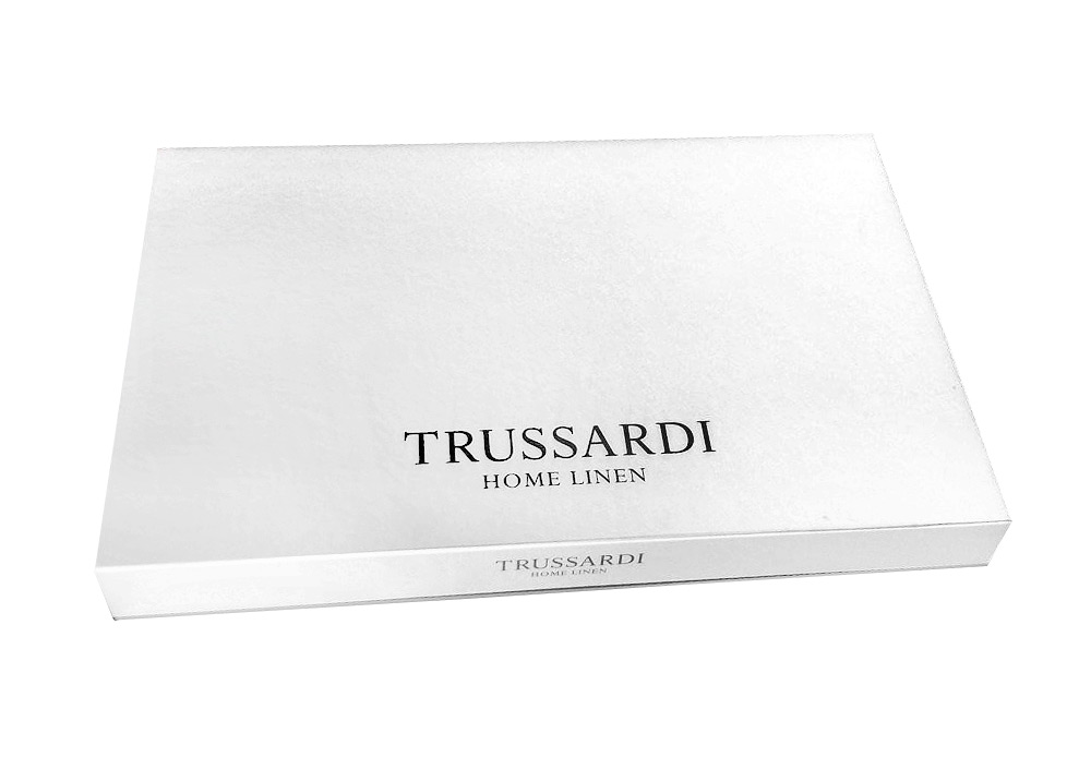 Постельное белье Trussardi Contemporary Logo Grey евро макси 220х240 сатин