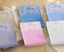 Банное полотенце Onda Blu Ginevra 100x150 в интернет-магазине Posteleon