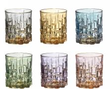 Набор стаканов Cre Art Square Tumbler 9,5см хрусталь (6 шт.) - основновное изображение