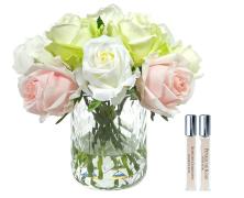 Аромабукет Cote Noire Herringbone Green&Pink&White Rose Buds clear в интернет-магазине Posteleon