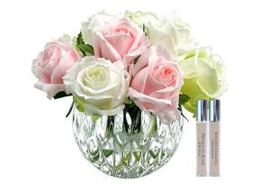 Ароматизированный букет Cote Noire Rose Bud Bouquet Green&Pink&White - основновное изображение