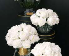 Ароматизированный букет Cote Noire Centerpiece Rose Buds White - фото 6