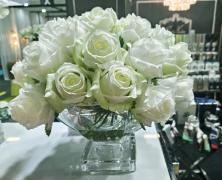 Ароматизированный букет Cote Noire Centerpiece Rose Buds Green&White - фото 3